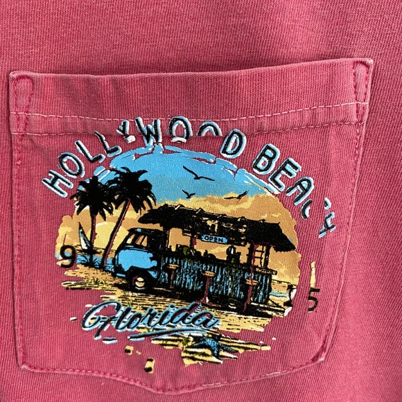 Hollywood Beach, FLORIDA Pink Tie Dye Long Sleeve - Picture 5 of 5